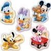 Puzzle 4 em 1 bebê Disney Mickey e Minnie