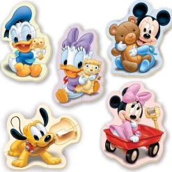 Puzzle 4 em 1 bebê Disney Mickey e Minnie
