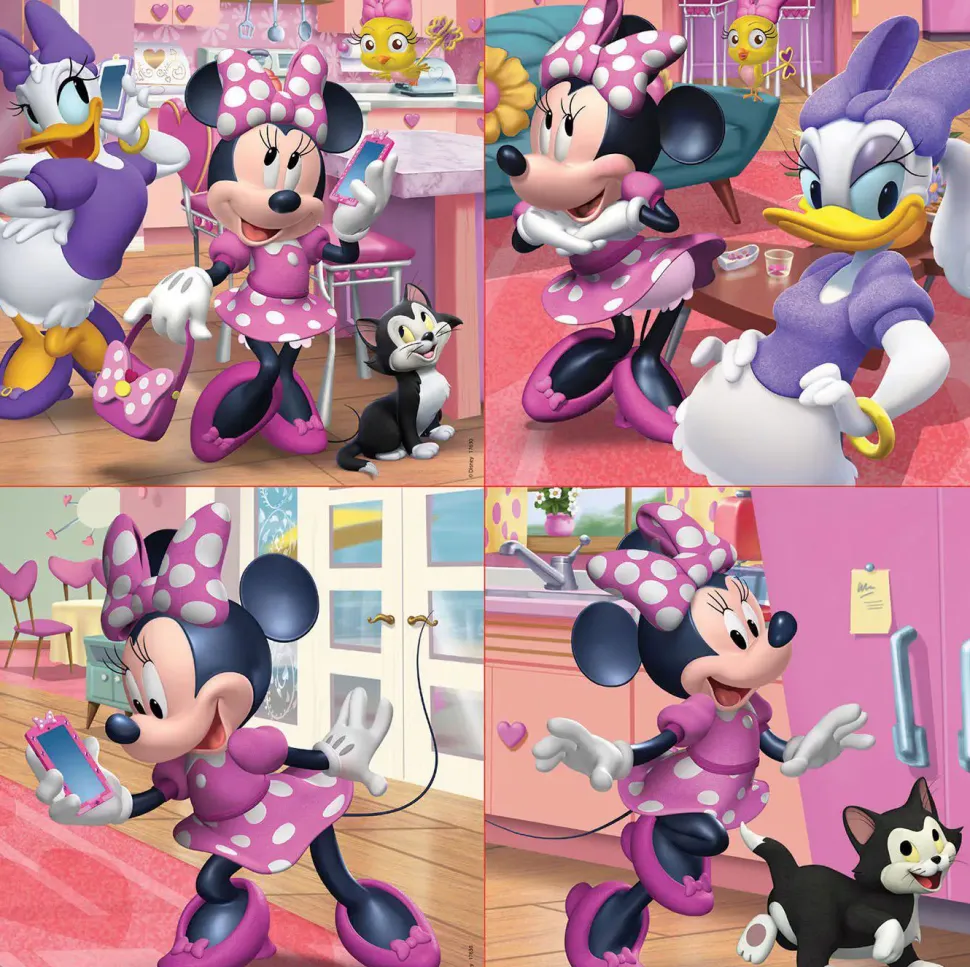 Puzzle 4 em 1 Minnie Happy Helper