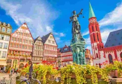 Puzzle A cidade velha de Frankfurt, Alemanha