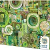 Puzzle A coleção Rainbow: Verde