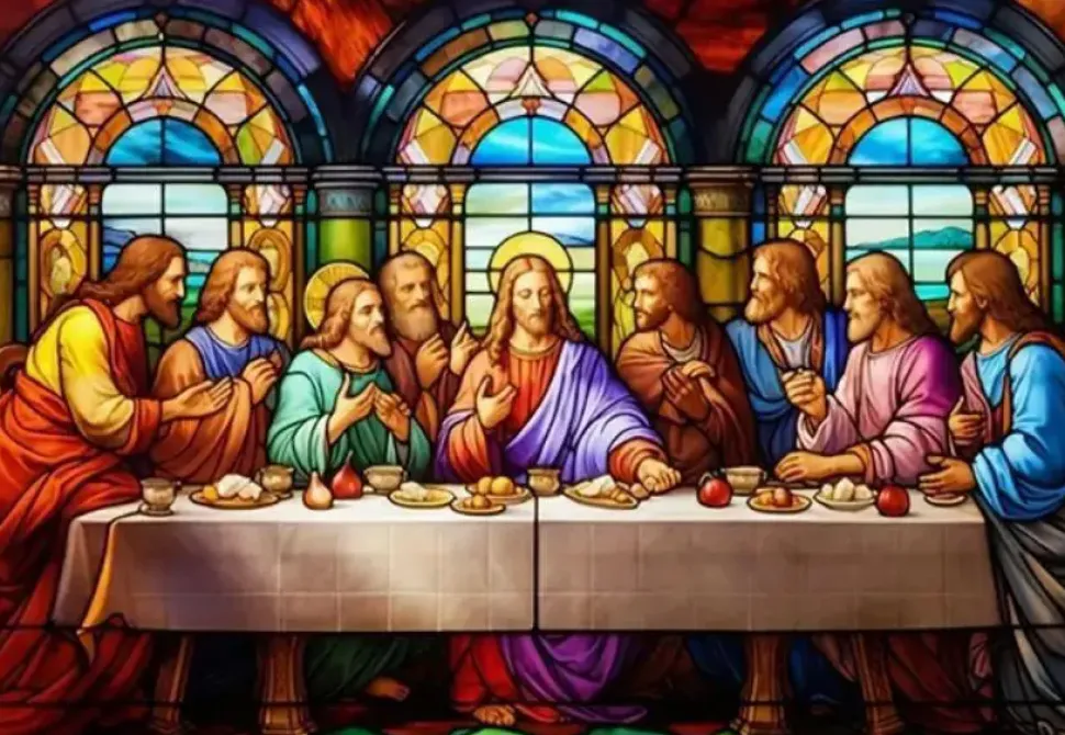 Puzzle A Última Ceia (vitral)