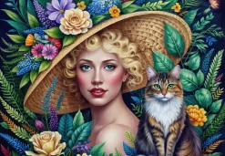 Puzzle A mulher e o gato