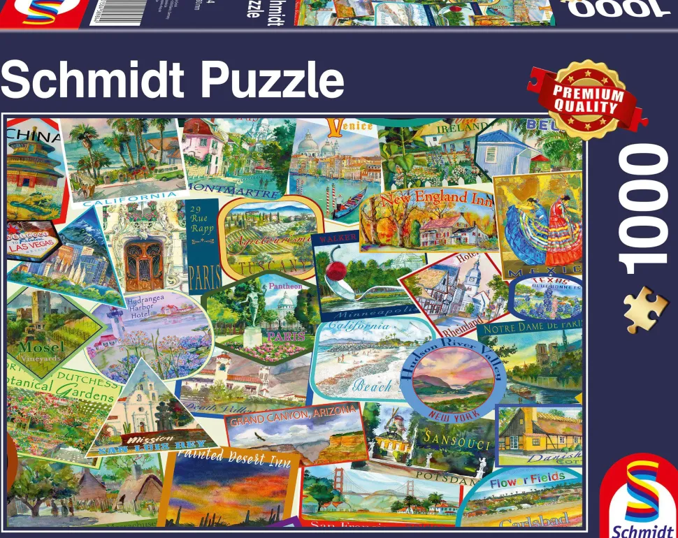 Puzzle Adesivos de viagem