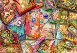 Puzzle Aime Stewart: a mesa do Junk Journaler