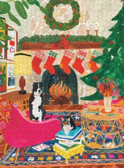 Puzzle Amigos da lareira