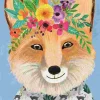 Puzzle Amigos Florais: Raposa Amigável