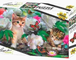 Puzzle Amoung the Peonies 3D