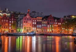 Puzzle Amsterdã à noite