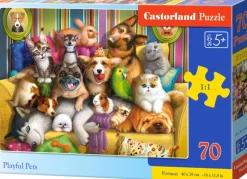 Puzzle Animais de estimação brincalhões
