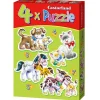 Puzzle Animais 4v1 com bebês