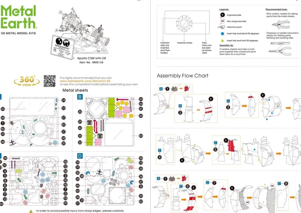 Puzzle Apollo CSM com LM 3D
