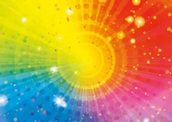 Puzzle Arco-íris abstrato