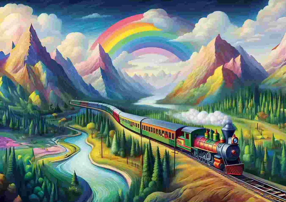 Puzzle Arco-Íris Expresso