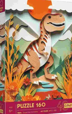 Puzzle Arte em papel: Dinossauro
