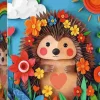 Puzzle Arte em papel: Pequeno ouriço