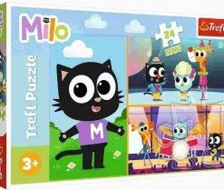 Puzzle As aventuras do gatinho Milo 24 maxi