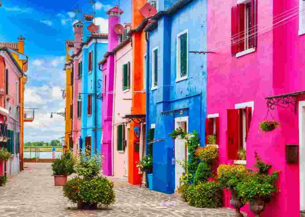 Puzzle As ruelas coloridas de Burano