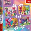 Puzzle Aventuras 4v1 de Trolls Coloridos