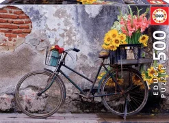 Puzzle Bicicleta com flores