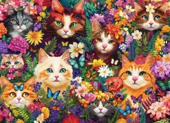 Puzzle Bigodes Florescentes