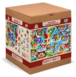 Puzzle Bolas de Neve de Natal 505 de madeira