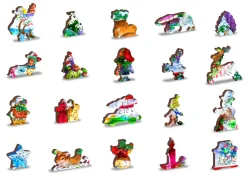 Puzzle Bolas de Neve de Natal 505 de madeira