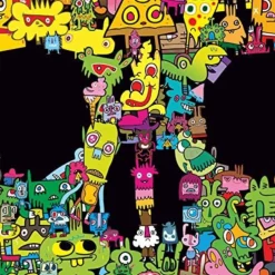 Puzzle Burgerman - Crânio Doodle