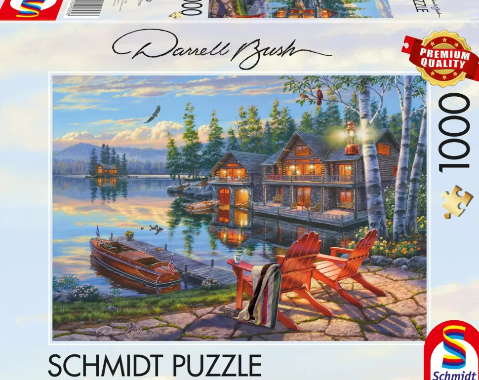 Puzzle Bush: Seeufer am Loon Lake, Nova York