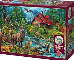 Puzzle Cabana com Telhado Vermelho