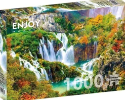Puzzle Cachoeiras de Plitvice no outono