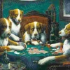 Puzzle Cachorros jogando pôquer