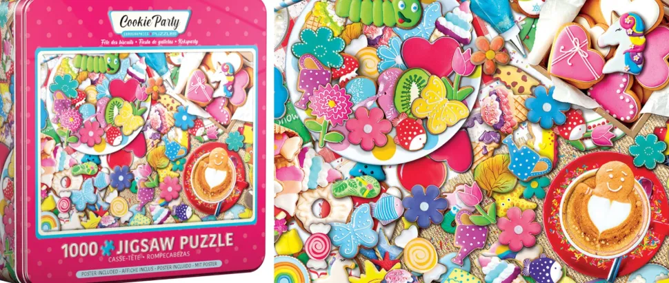 Puzzle Caixa de Metal - Festa de Biscoitos