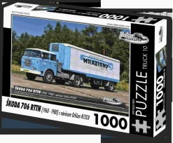 Puzzle CAMINHÃO 膷.10 艩koda 706 RTTN s návesom Orli膷an N12CH (1960-1980)
