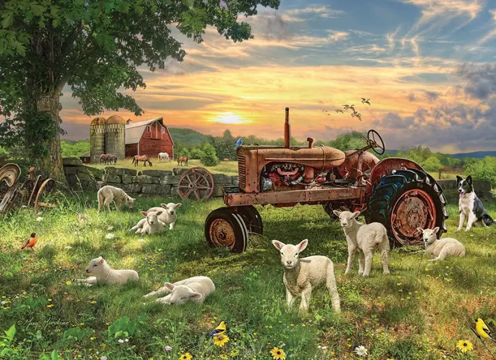 Puzzle Campo ao nascer do sol