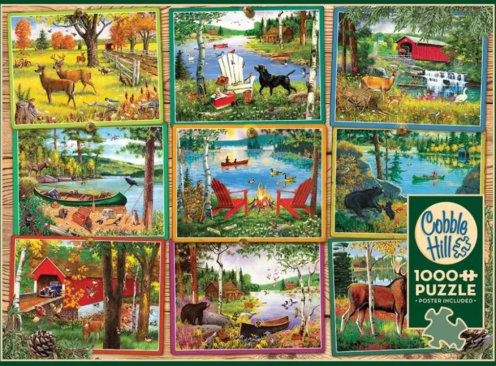 Puzzle Cartões postais de Lake Country