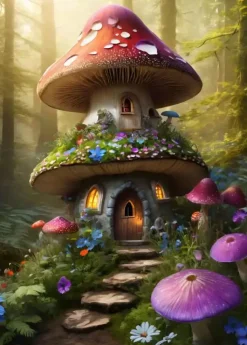 Puzzle Casa de cogumelos do sub-bosque