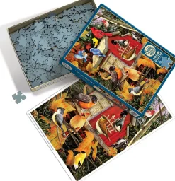 Puzzle Casa de passarinho de outono