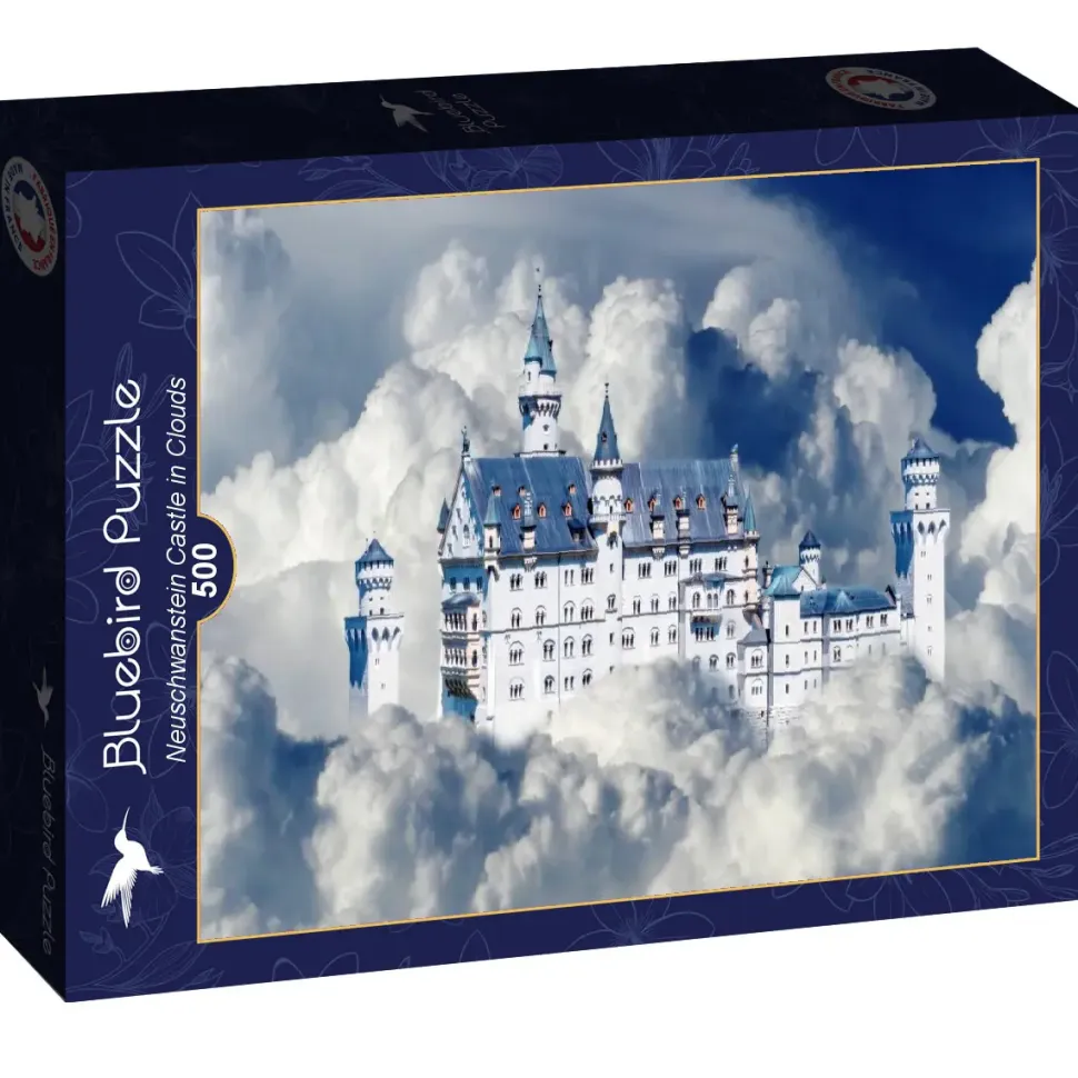 Puzzle Castelo de Neuschwanstein nas nuvens