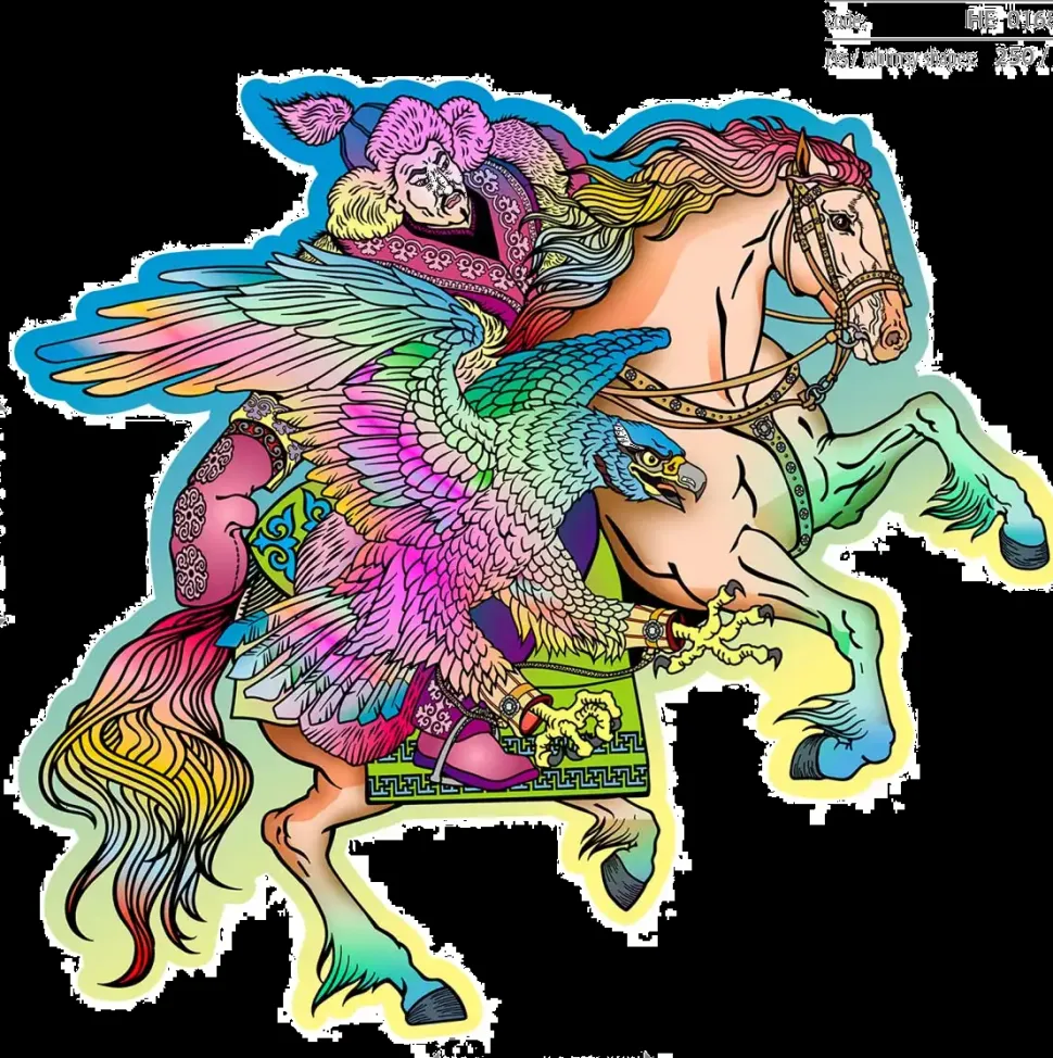 Puzzle Cavalo e Águia de madeira