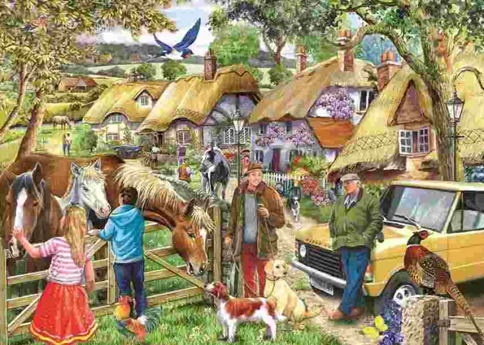 Puzzle Cavalos e cães XXL