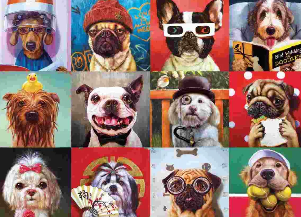 Puzzle Cães engraçados