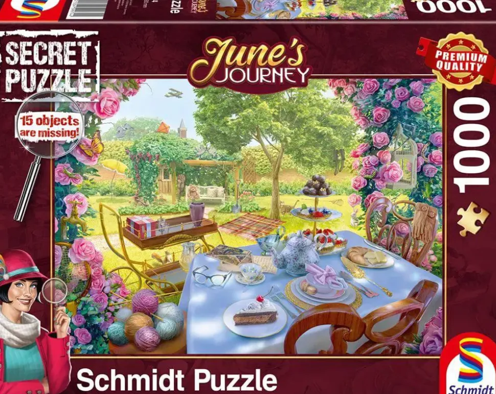 Puzzle Chá de quebra-cabeça secreto no jardim