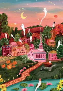 Puzzle Cidade do Dia das Bruxas