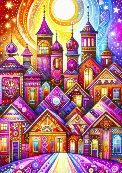 Puzzle Cidade Violeta