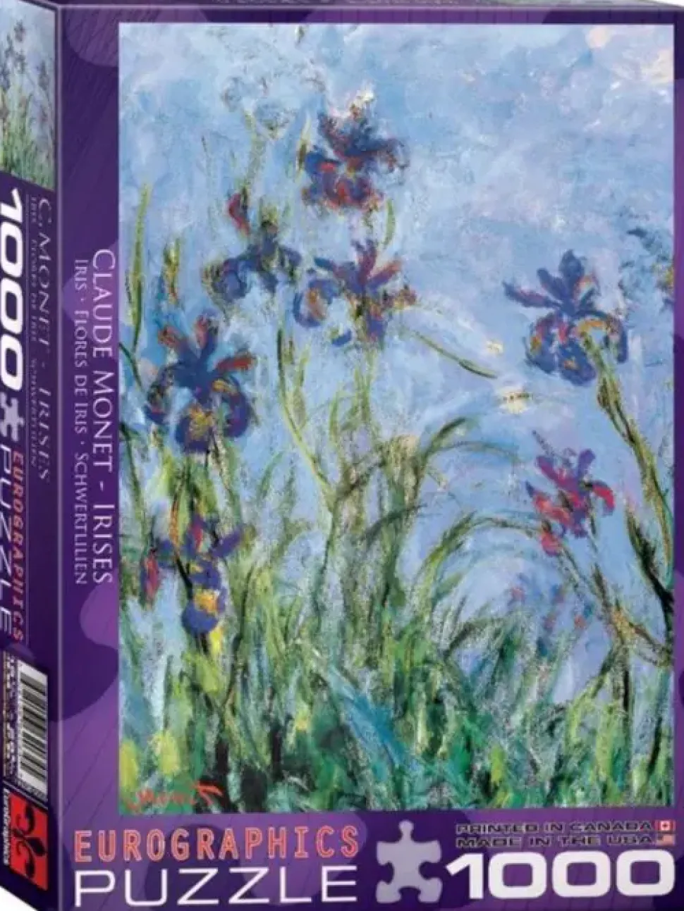 Puzzle Claude Monet: Iris / detalhe /