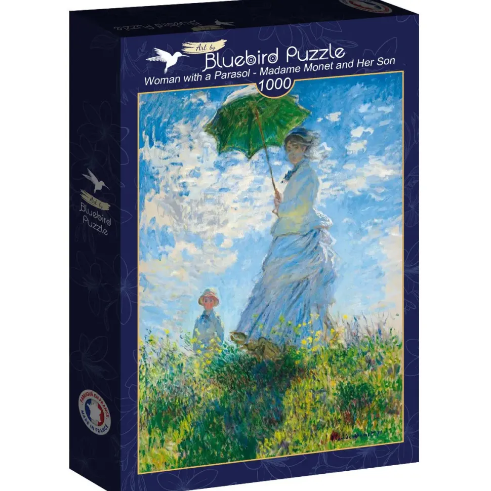 Puzzle Claude Monet: Mulher com Guarda-Sol - Madame Monet