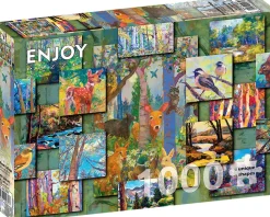 Puzzle Colagem da floresta