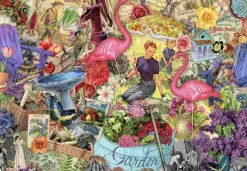 Puzzle Colagem de jardim
