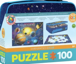 Puzzle Coleção Lancheira Com Quebra-Cabeça Explorando O Sistema Solar